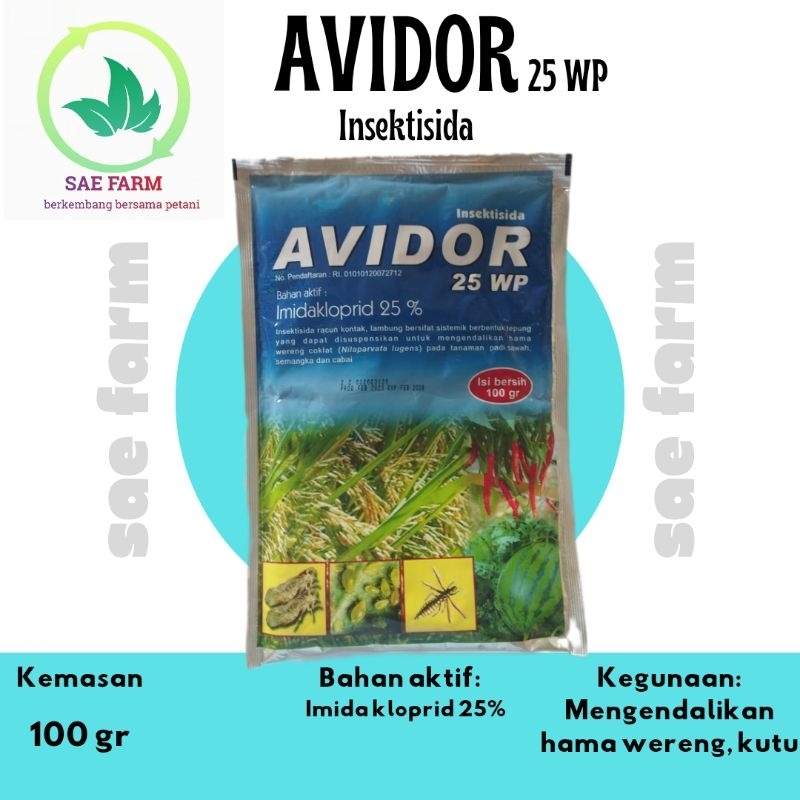 Jual avidor 100gr insektisida dengan bahan aktif imidakloprid 25% ...