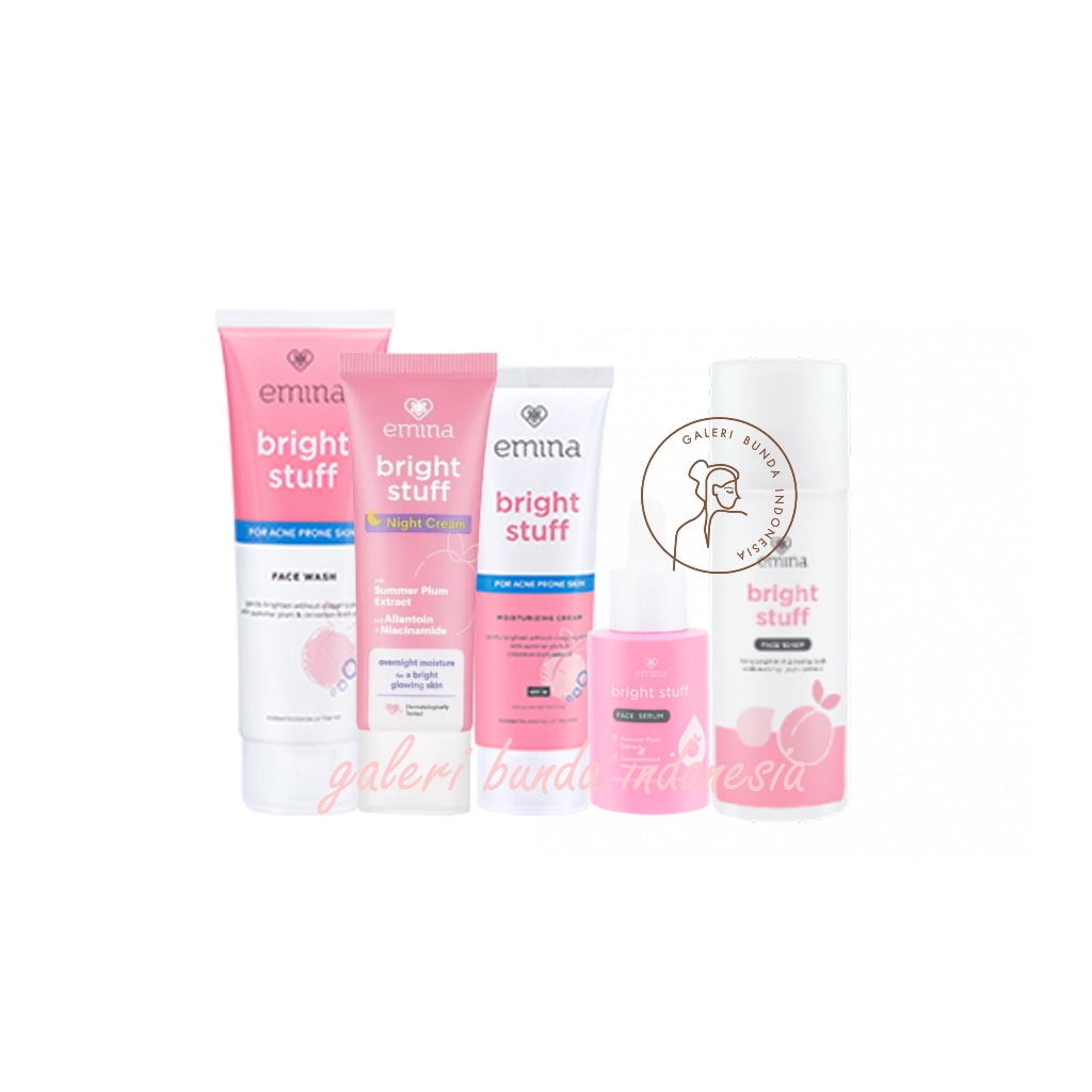 Jual Paket Lengkap Emina Bright Stuff For Acne Prone Skin 5 Pcs (Face