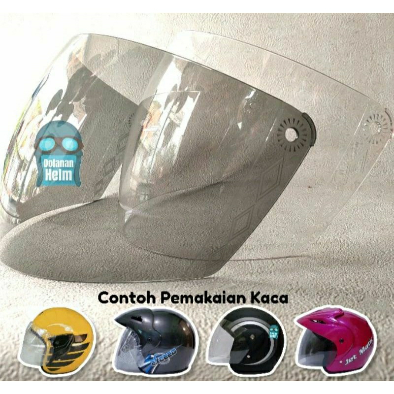 Jual Kaca Visor Helm Chen Chen Caberg Evolution Hitam Putih Shopee Indonesia