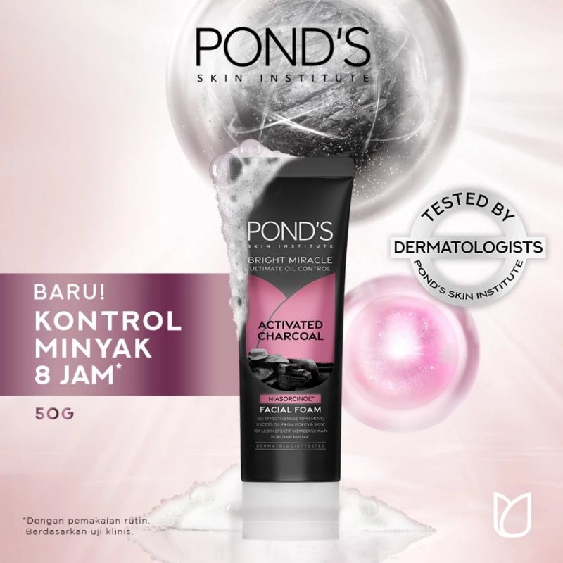 Jual POND'S Bright Miracle Ultimate Oil Control Activated Charcoal ...