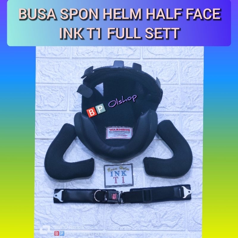 Jual Spon Busa Helm Half Face INK T1 Full Sett | Shopee Indonesia
