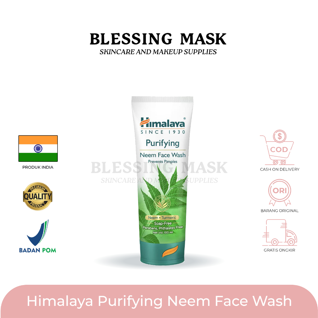Jual Himalaya Purifying Neem Face Wash Neem Face Mask 50ml 100ml