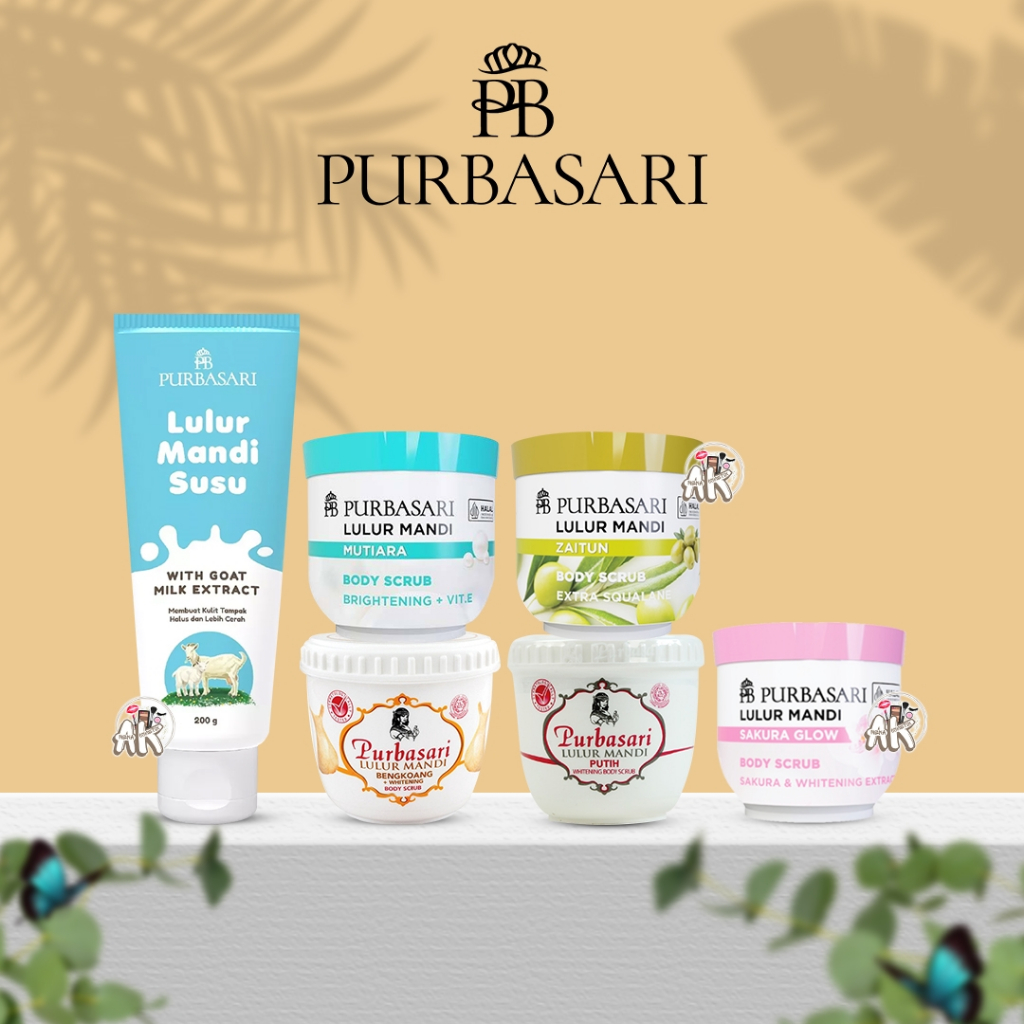 Jual PURBASARI LULUR MANDI / BODY SCRUB SERIES ( MUTIARA / ZAITUN
