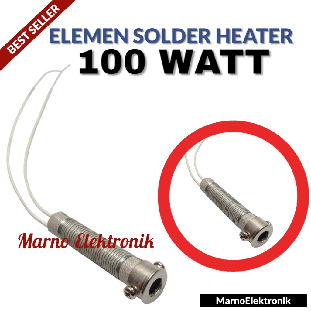 Jual ELEMEN SOLDER HEATER PEMANAS KAWAT SPUL ORIGINAL 100 WATT 60