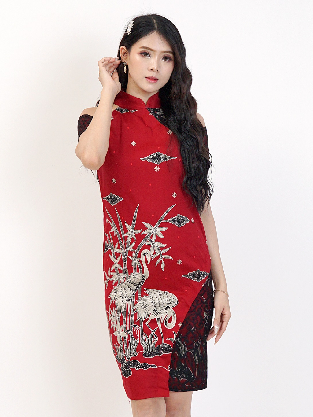 Jual Baju batik wanita Dress batik cheongsam wanita 888 014 Shopee Indonesia