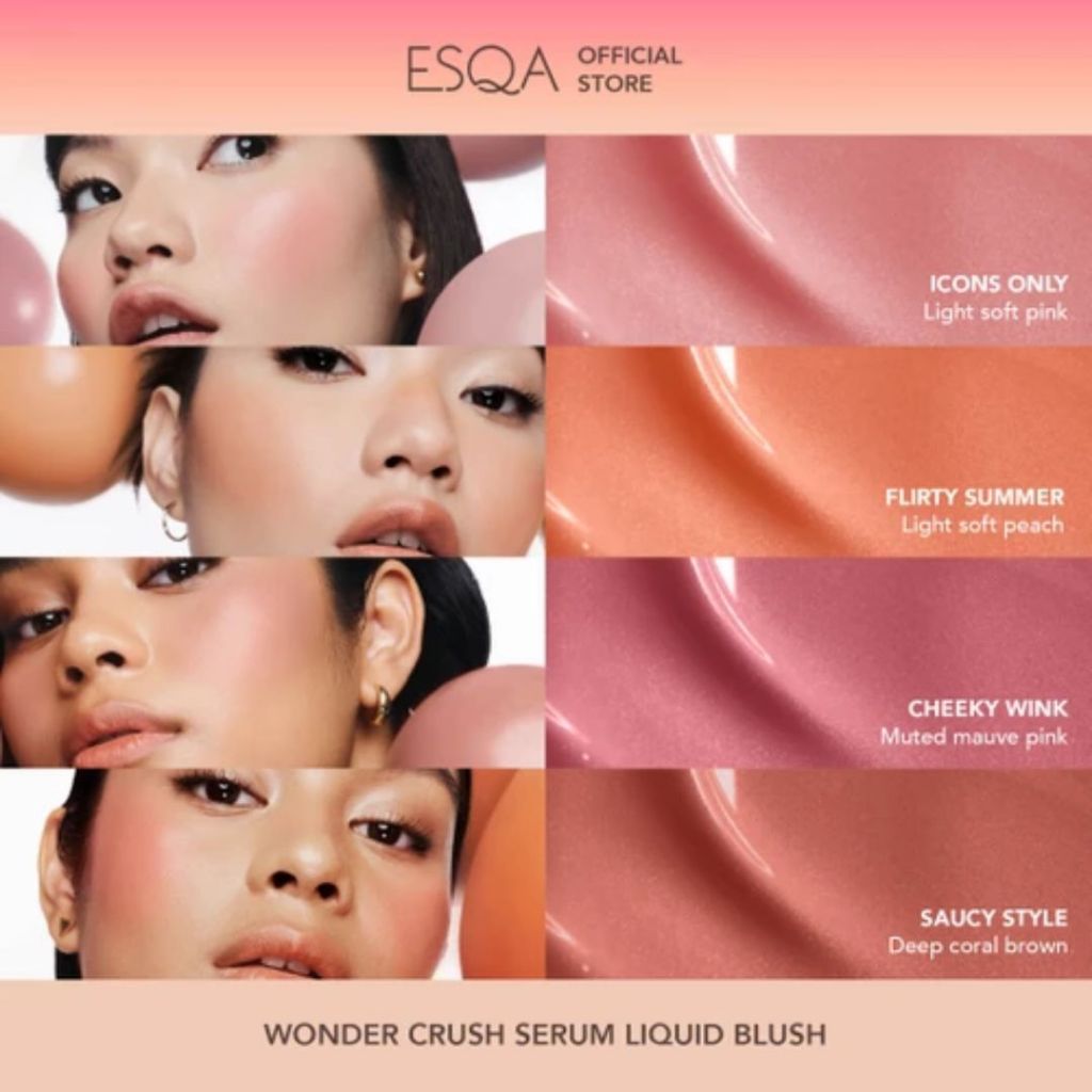 Jual ESQA CRUSH SERUM LIQUID BLUSH 6ML Shopee Indonesia