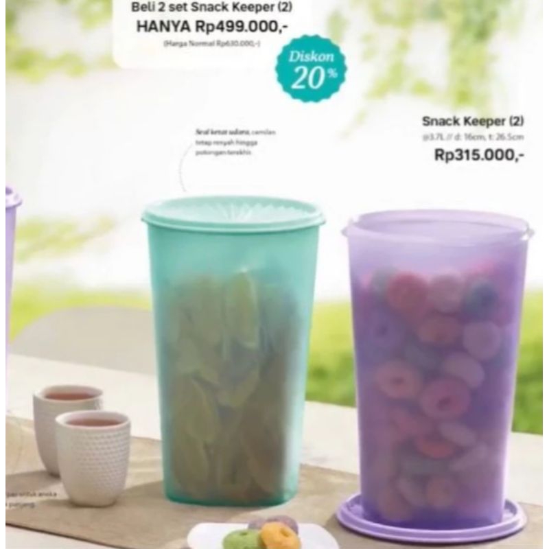 Jual snack keeper tupperware (1pcs) Shopee Indonesia
