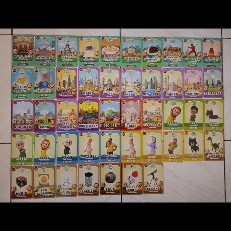 Jual Kartu Nusa & Rara 47 Pcs - (Choki-Choki) | Shopee Indonesia