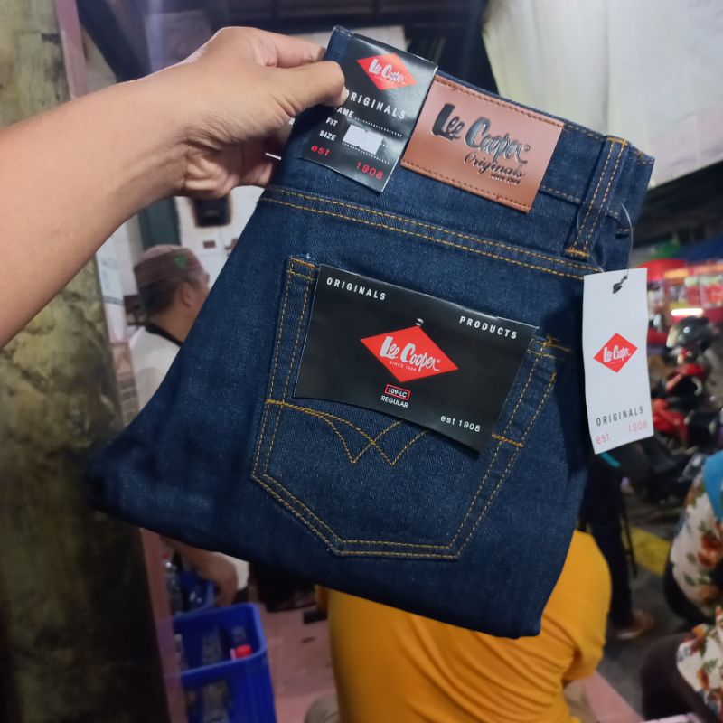 Jual Celana jeans pria Lee Cooper standar reguler size 28 38 / Celana