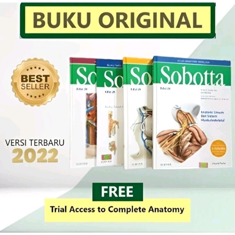 Jual [ORIGINAL] Sobotta Atlas Anatomi Manusia (1set 4 Buku) Edisi ...