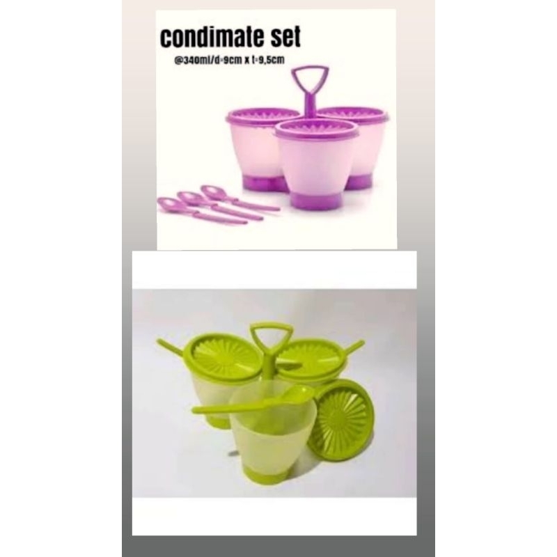 TUPPERWARE BLOSSOM CONDIMATE SET TABLETOP -IN PINK COLOR !!!