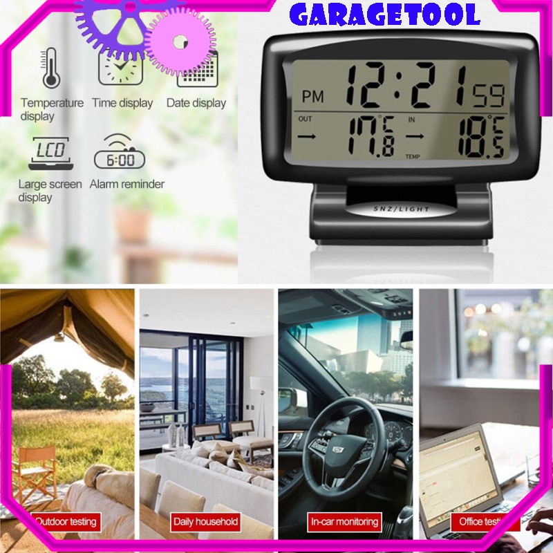 Jual GT| Termometer Mobil Digital Alarm, Aksesori Elektronik Lampu ...