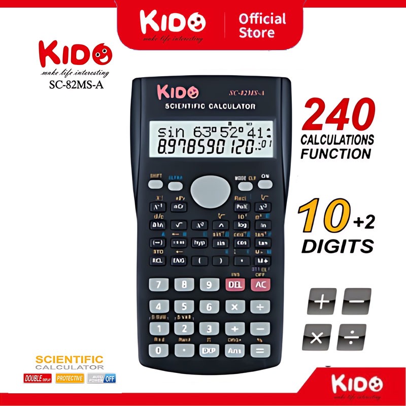 Jual Kalkulator Scientific Calculator Sin Cos Tan Function Aesthetic