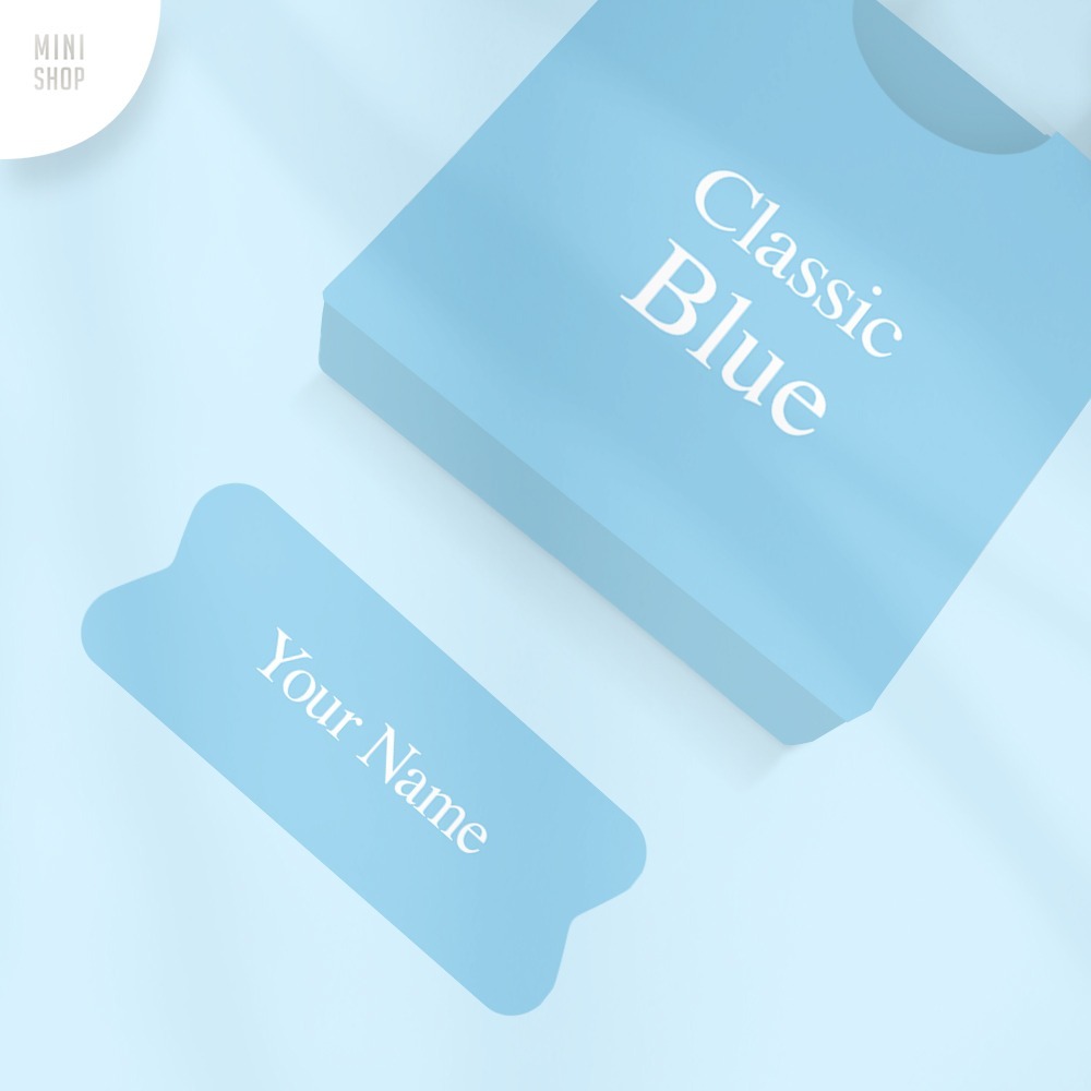 Jual Stiker Nama Custom Waterproof Classic Blue | Shopee Indonesia
