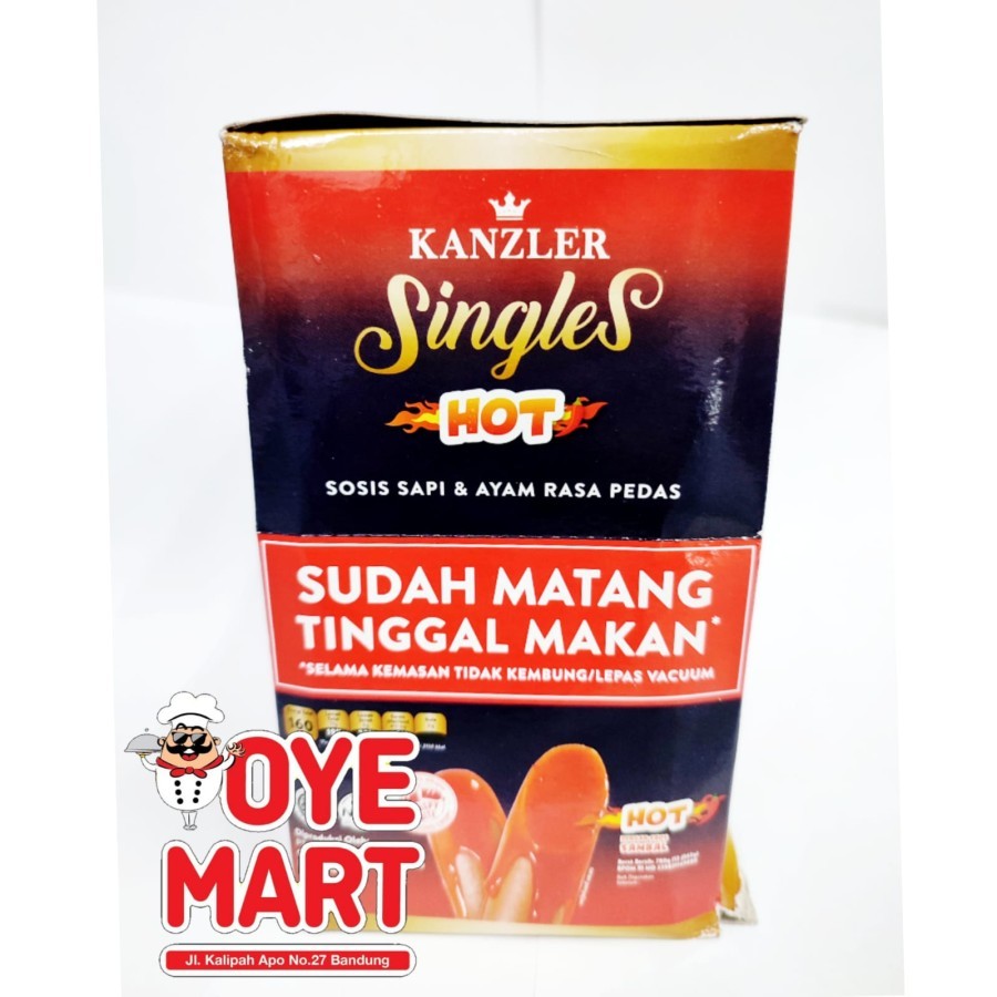 Jual Kanzler Singles Hot 65gr Sosis Sapi Dan Ayam Pedas 1 Box Isi 12