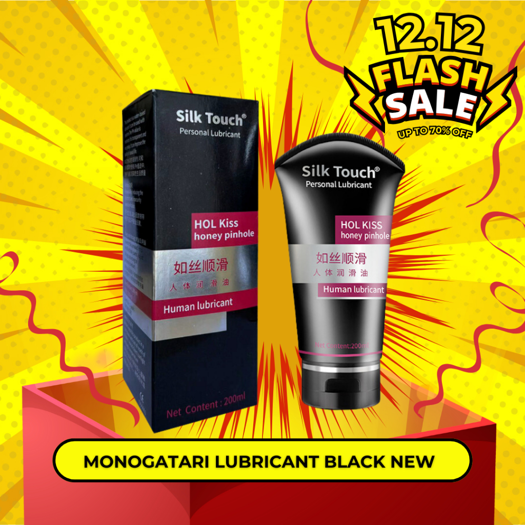 Jual Monogatari Lubricant Silk Touch Black New - 200 mL (Pelumas ...