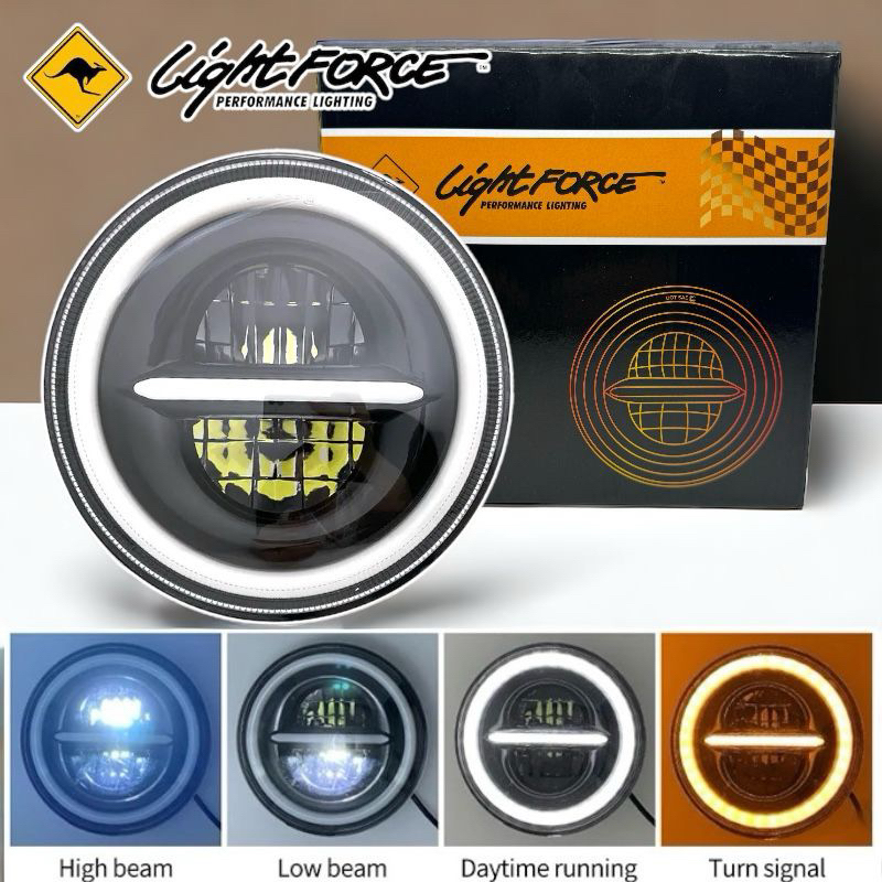 Jual Headlamp LED 7 Inch Ring PUTIH Kuning | Shopee Indonesia