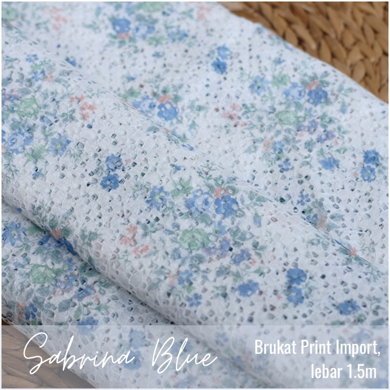 Jual textile kain brukat printed motif (harga per 0.5m) | Shopee Indonesia
