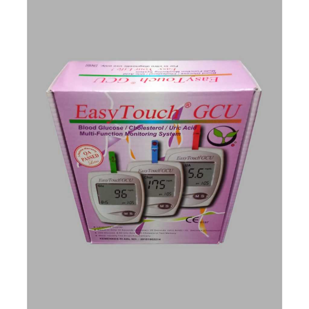 Jual Easy Touch Gcu Alat Cek Darah In Gula Darah Asam Urat