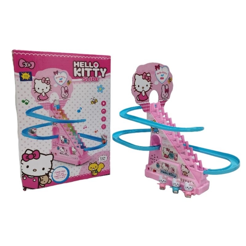 Jual Mainan Tangga Hello Kitty Baterai Musik / Hello Kitty Track Music ...