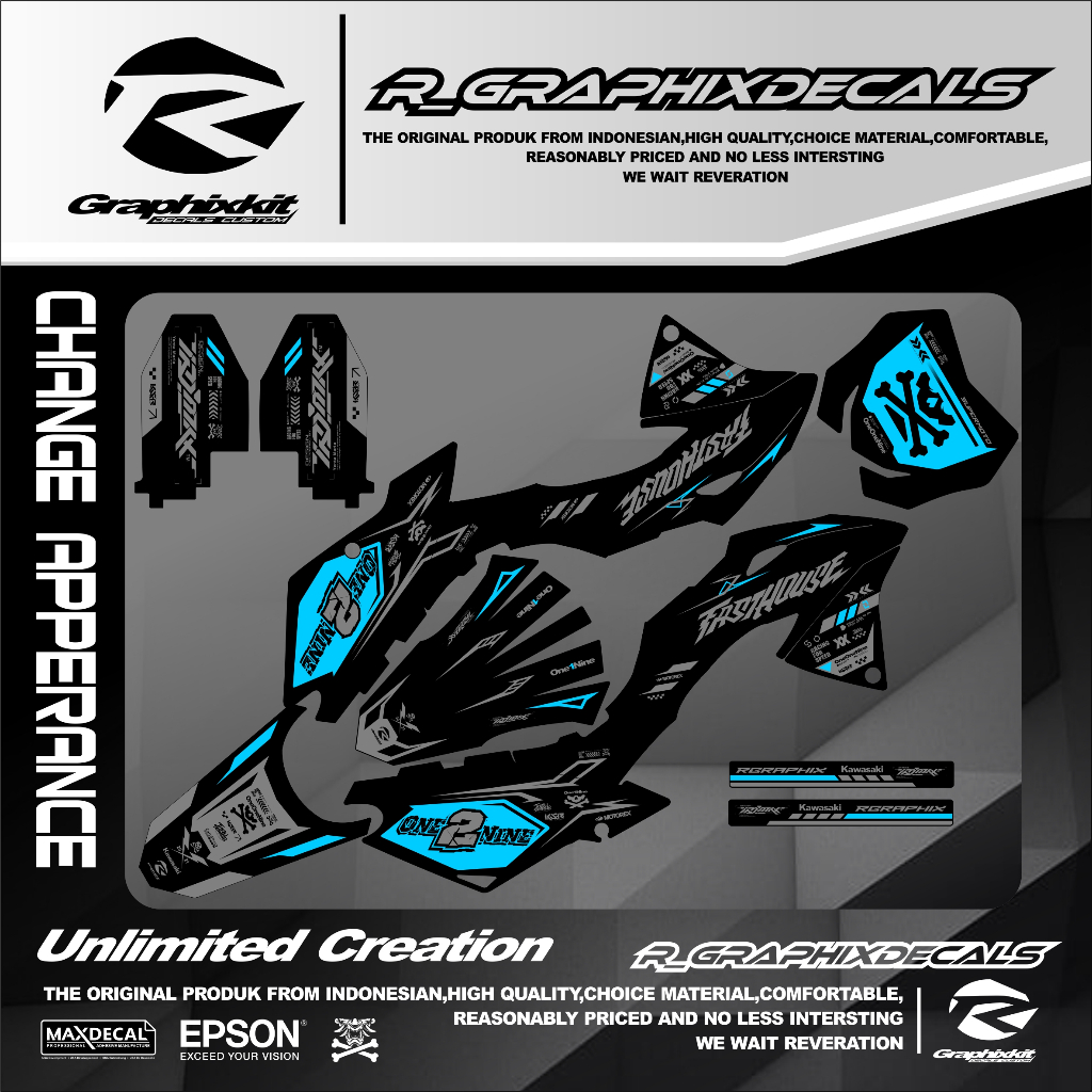 Jual 0671 sticker decal fullbody klx bf bebas reques | Shopee Indonesia