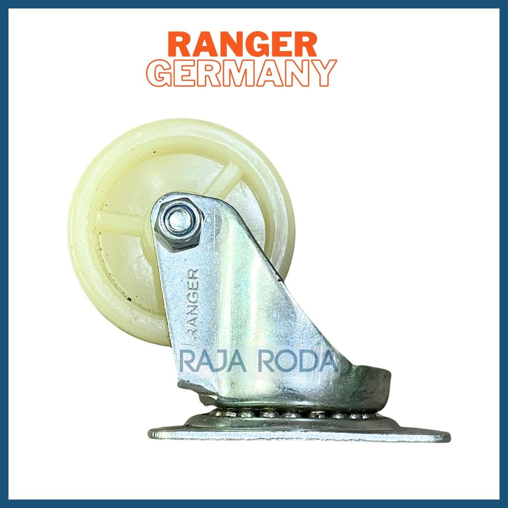 Jual Roda Castor Troli Nylon Hidup Inch Roda Nilon Trolley Caster