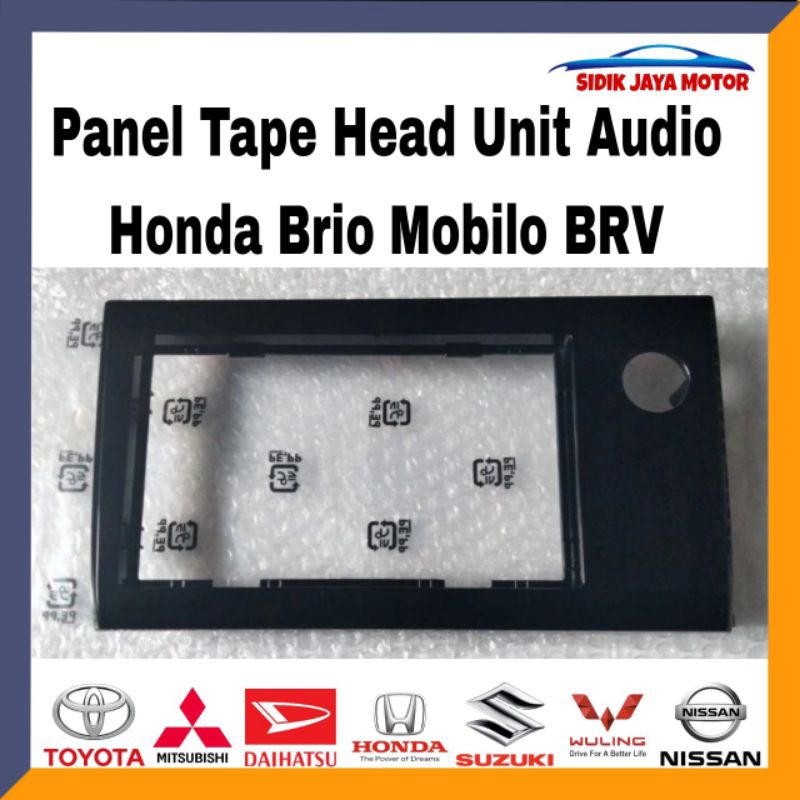 Jual Panel Tape Frame Panel Head Unit Audio Honda Brio Mobilo Brv Original Shopee Indonesia