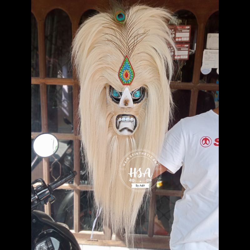 Jual Topeng bujang ganong/ganongan mata kaca putih | Shopee Indonesia