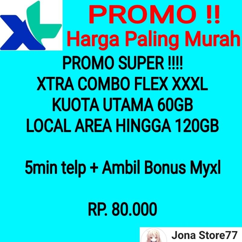 Jual Paket Data XL & AXIS AKRAB & Extra COMBO FLEX PROSES CEPAT ...