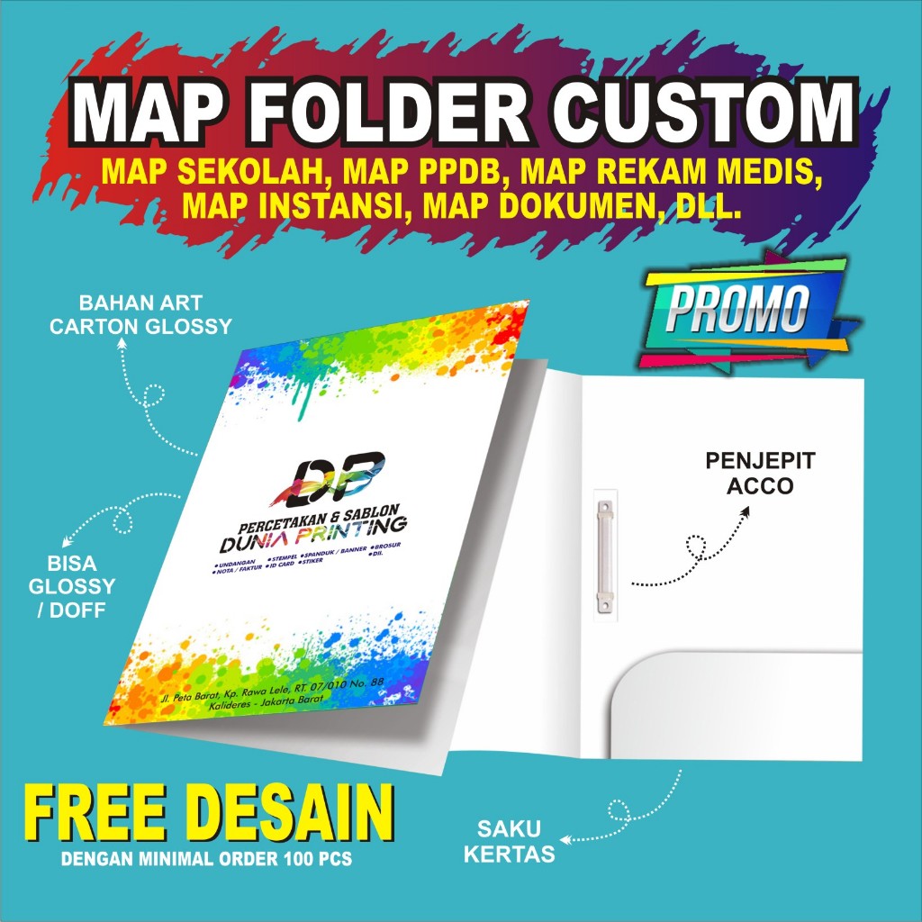 Jual Map Folder / Map Dinas / Map Sekolah / Map Kantor / Map Rekam ...