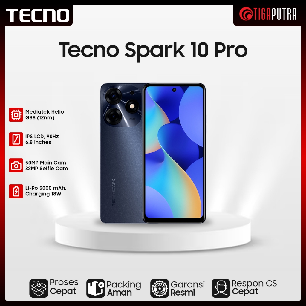 Jual Tecno Spark 10 Pro (RAM 8GB, ROM 128/256GB, Layar 6.78" Refresh ...