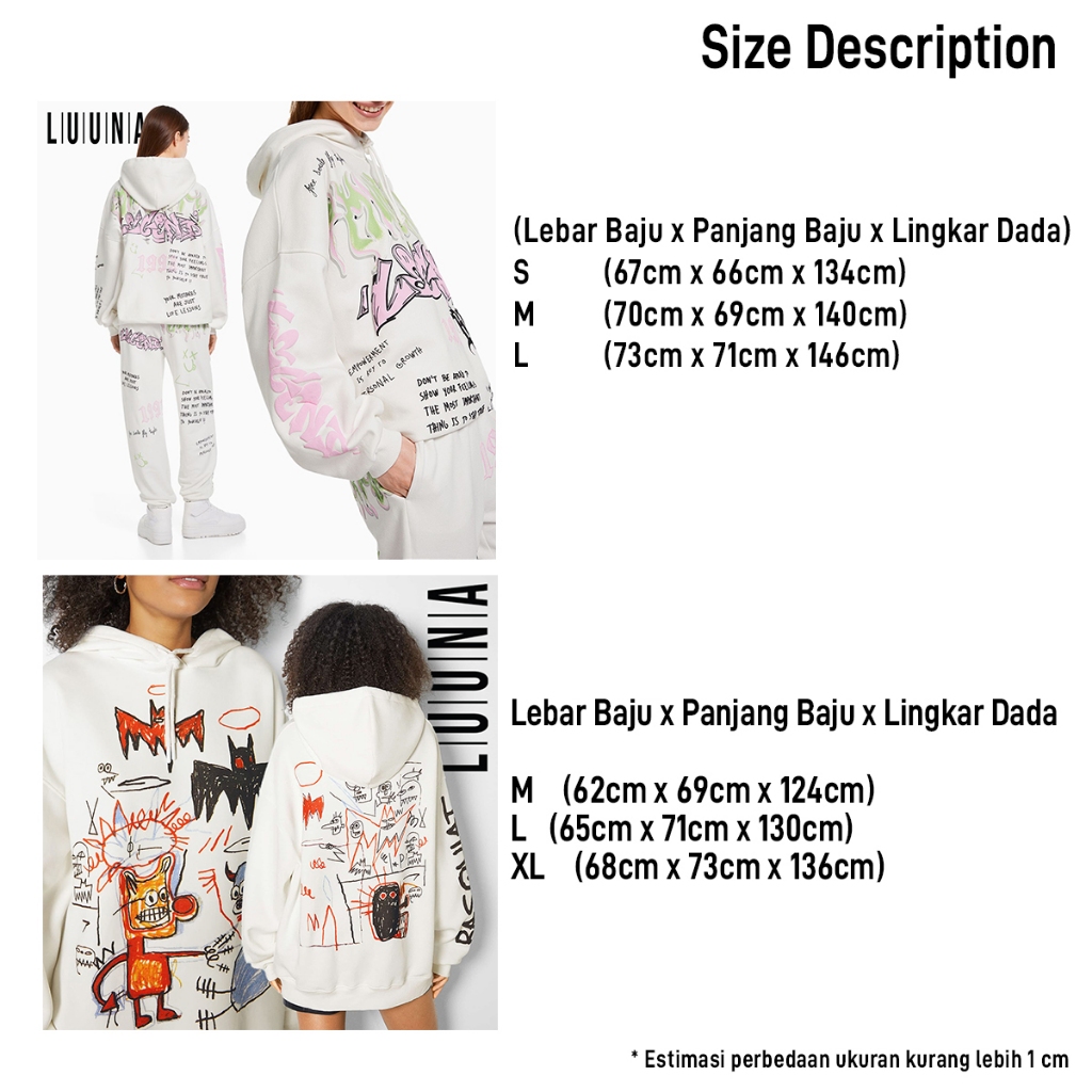 Jual Bershka Graffiti Hoodie Unisex Shopee Indonesia