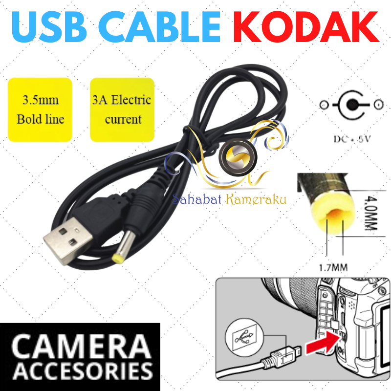 Chargeur 5V Pour Appareils Photo Kodak EasyShare - Câble Long 6,5 Ft (adaptateur Secteur)