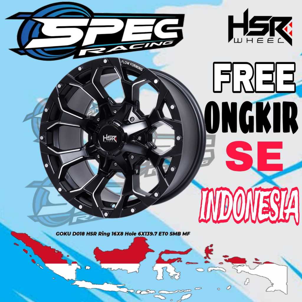 Jual Velg Mobil Racing Offroad Ring 16 HSR GOKU Velg R16 Untuk Xtrail ...