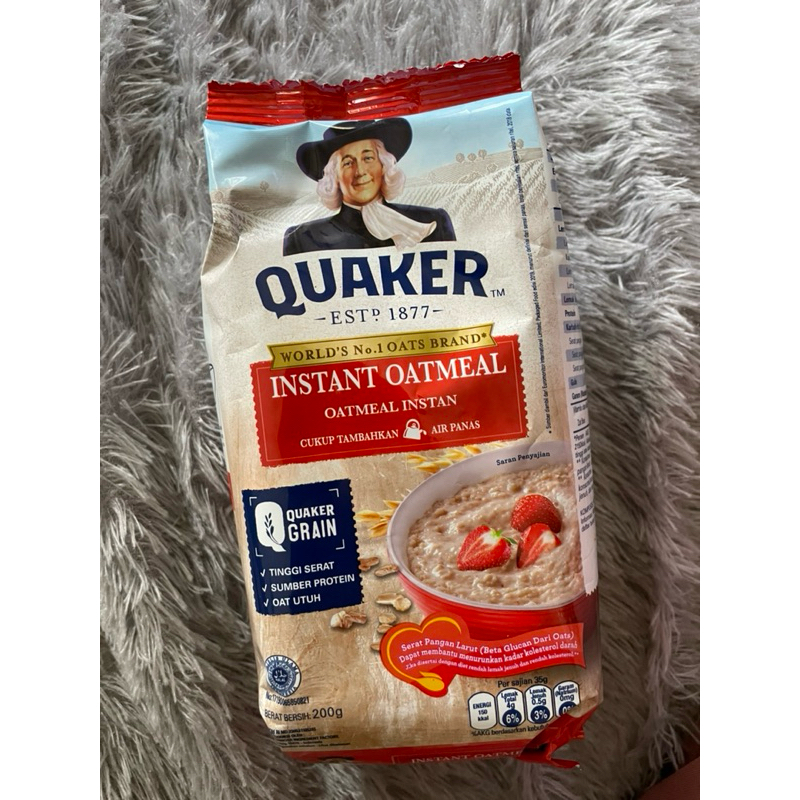 Jual Quaker instant oatmeal 200gr expired 2025 Shopee Indonesia