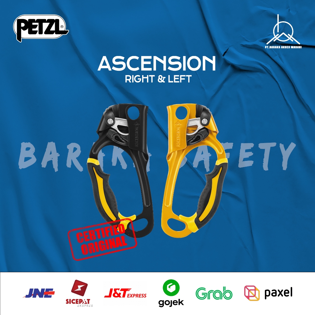 Jual PETZL ASCENSION (JUMAR) Right/Left Handled Rope Clamp for Rope ...