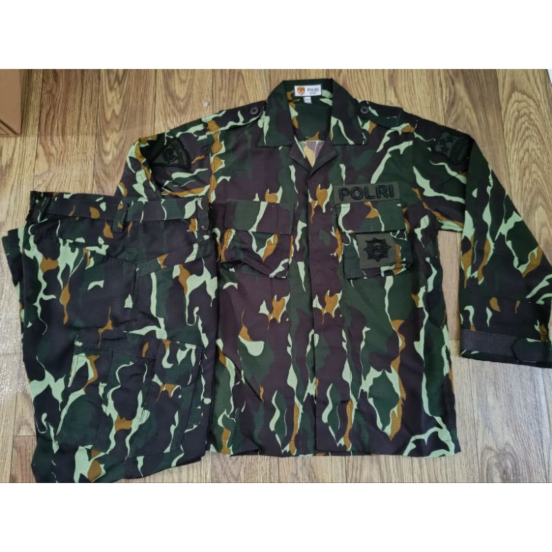 Jual Seragam PDL Loreng Tactical Brimob Terbaru Tahun 2023 | Shopee ...