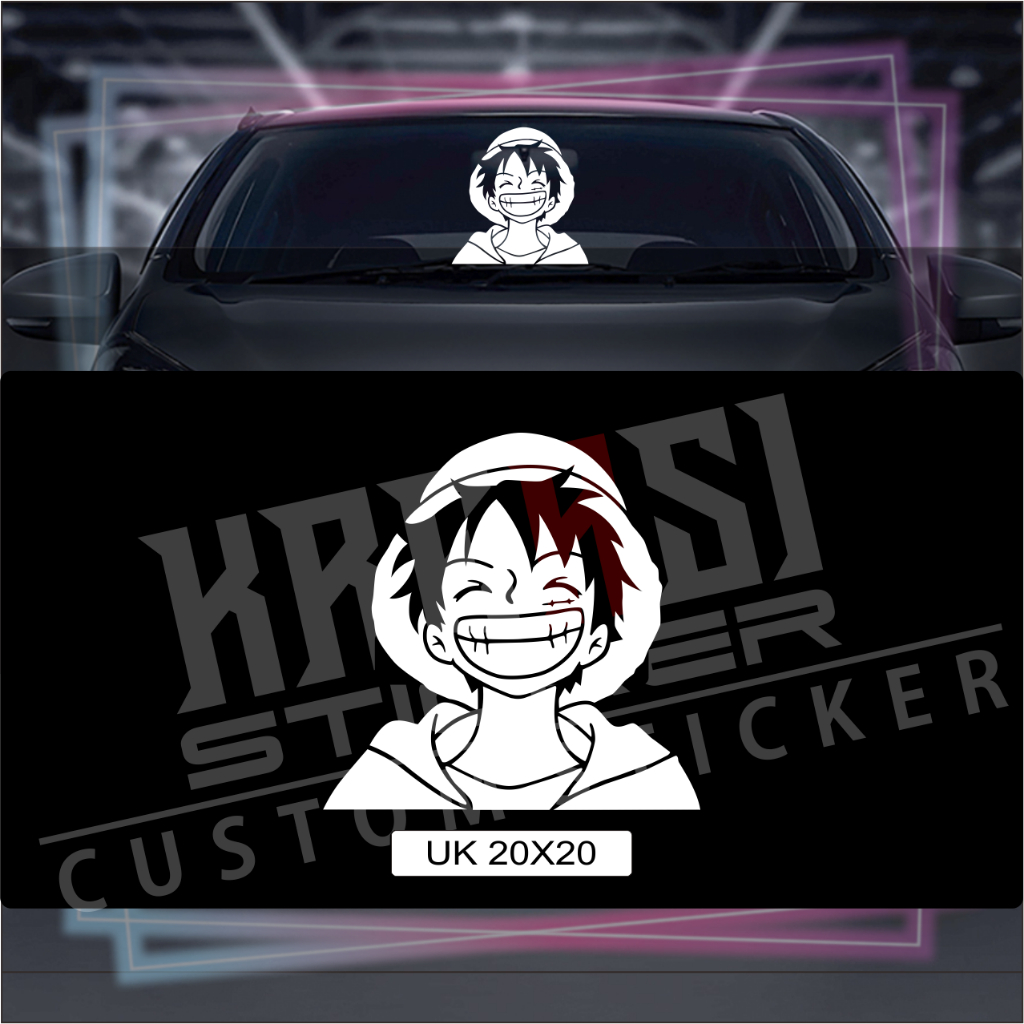 Jual STIKER LUFFI ONE PIECE STIKER MOBIL ONE PIECE STIKER DINDING ONE ...
