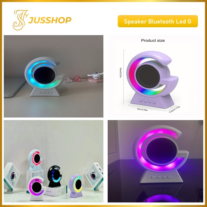 Jual Speaker Bluetooth LED G Wireless Speaker RGB LED Colorful Ambient ...