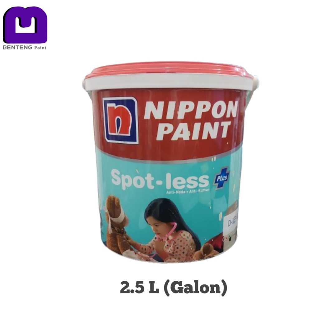 Jual NIPPON PAINT SPOTLESS PLUS 2,5 Liter READY SEMUA WARNA Shopee