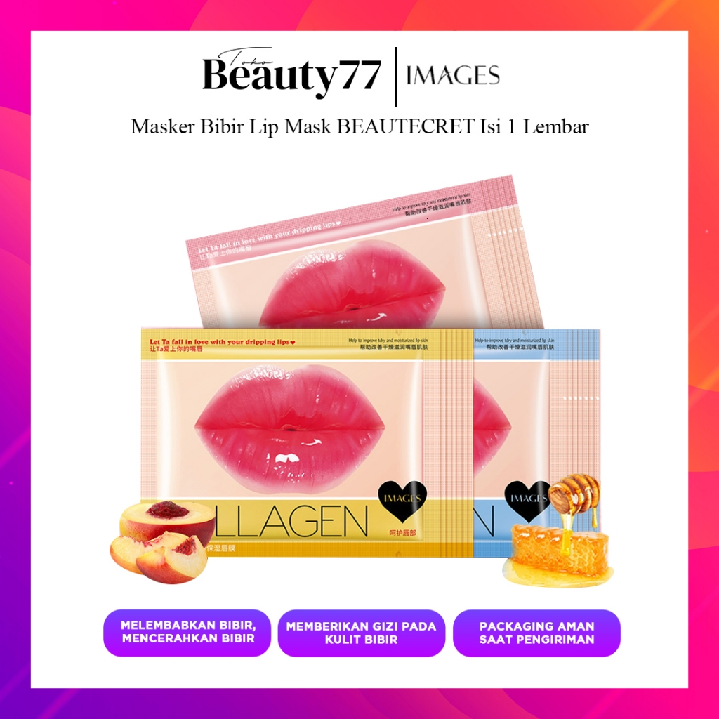 Jual LIP MASK IMAGES BEAUTY / MASKER PELEMBAB BIBIR COLLAGEN UNTUK ...