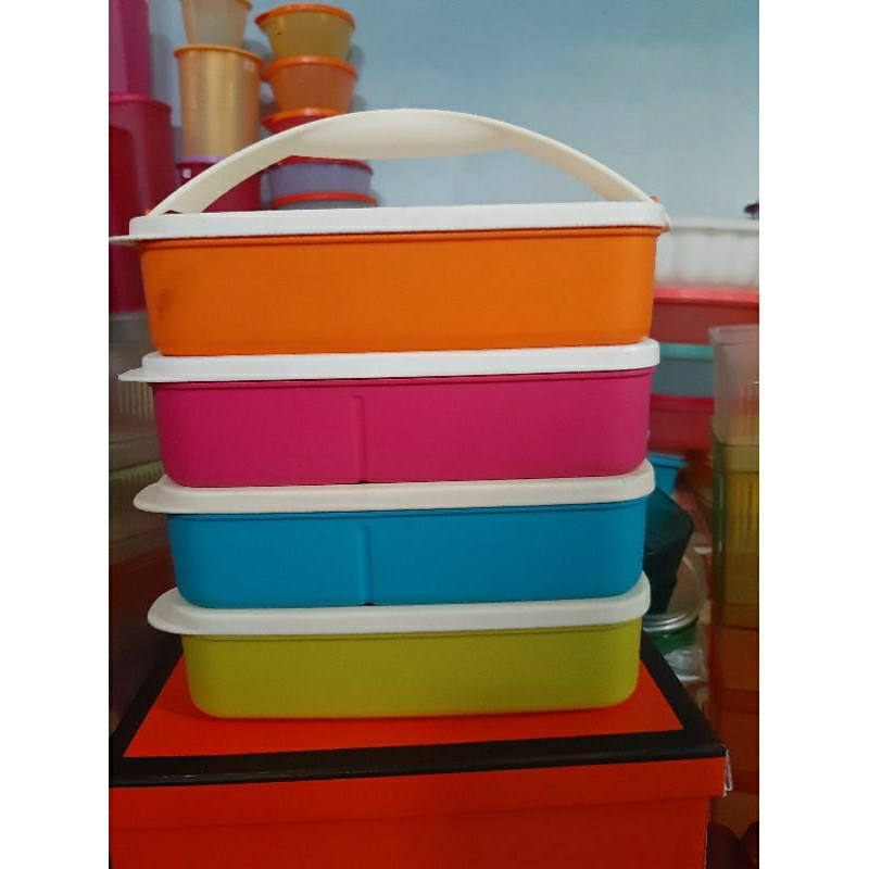 Jual Tupperware original rantang 4 susun preloved 900ml | Shopee Indonesia