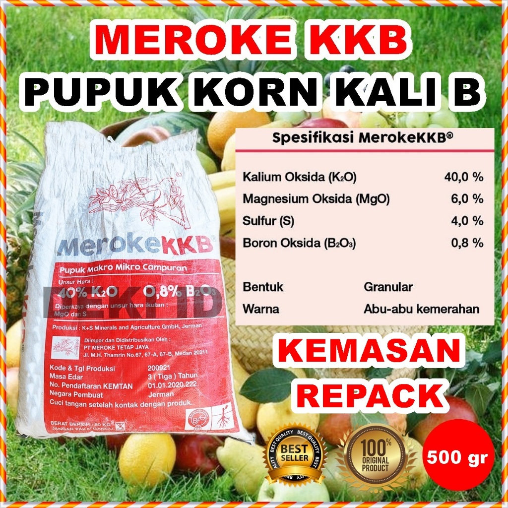 Jual Pupuk Korn Kali B Meroke KKB 500 Gr Repack Makro Mikro Majemuk ...