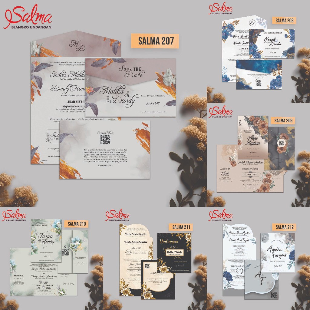 Jual UNDANGAN WEDDING CETAK (Free Kemasan + Label Nama) - EDISI SALMA ...