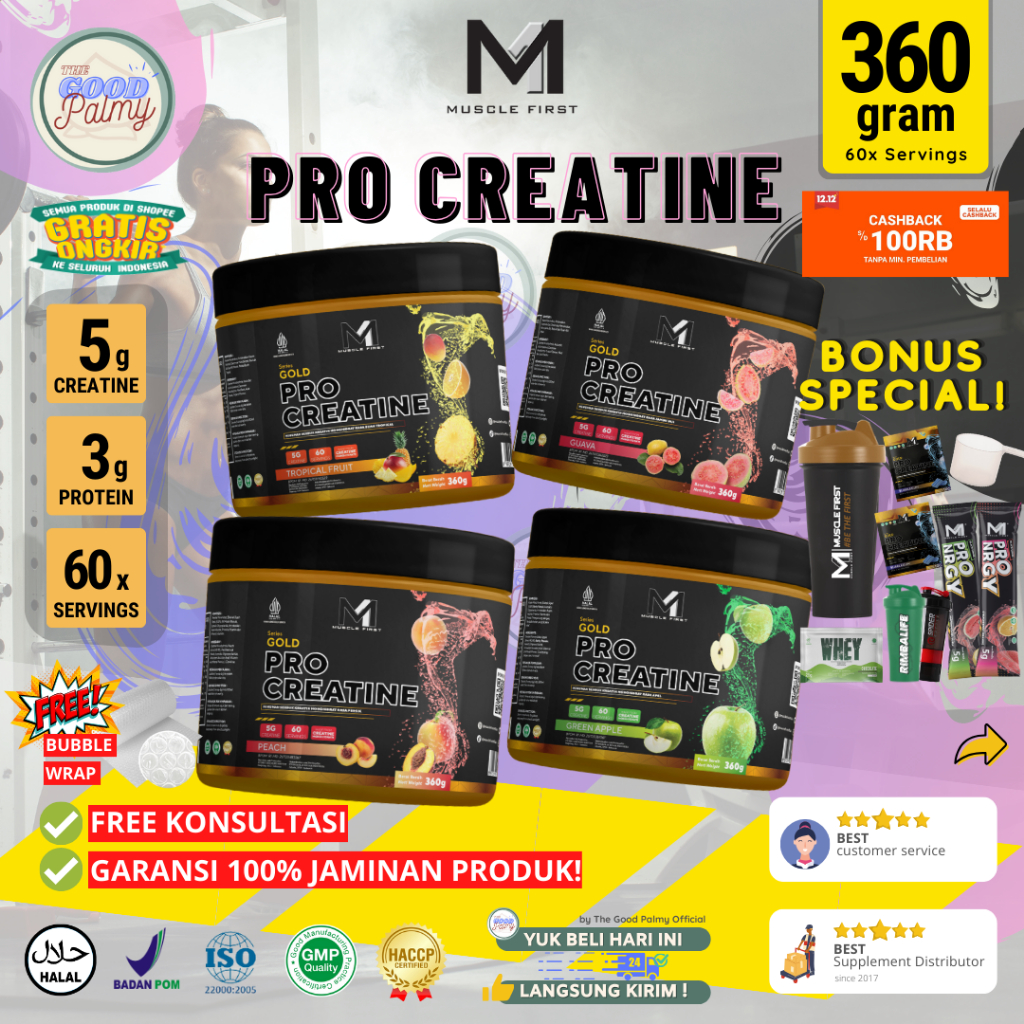 Jual M1 Muscle First Pro Gold Creatine 360 Gram By Musclefirst Creatine