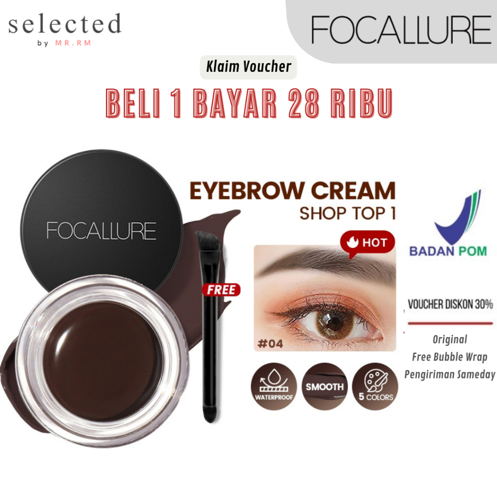 Jual Focallure Eyebrow Cream Gel Waterproof Pensil Alis Kosmetik Mata Shopee Indonesia 6119