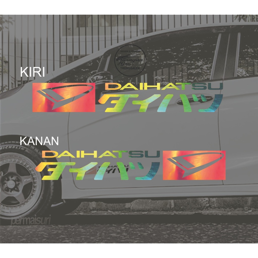 Jual Stiker Pintu Mobil Daihatsu Kanji Cutting Sticker Shopee Indonesia