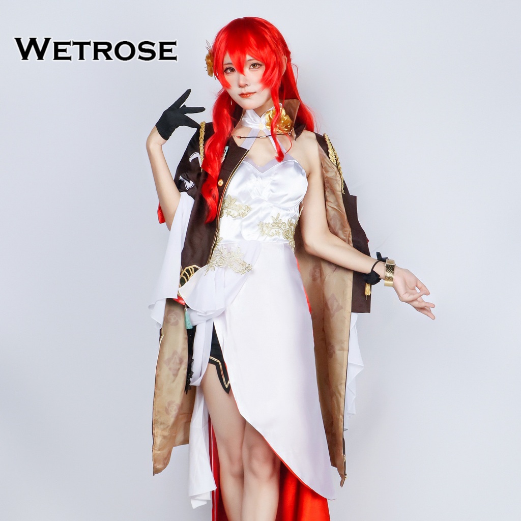 Jual 【wetrose】ready Stock Honkai Star Rail Himeko Costume Cosplay Dress Set Kostum Wanita 6006