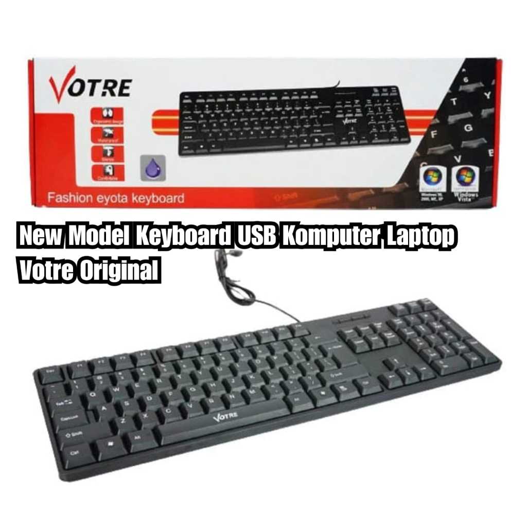 Jual Keyboard Usb Komputer PC Laptop Votre Usb Keyboard Eksternal