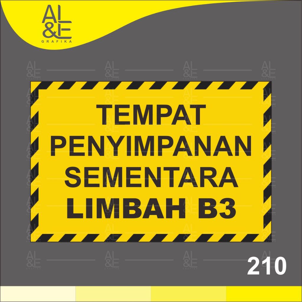 Jual 210 - STIKER TEMPAT PENYIMPANAN SEMENTARA LIMBAH B3 - VINYL STIKER ...